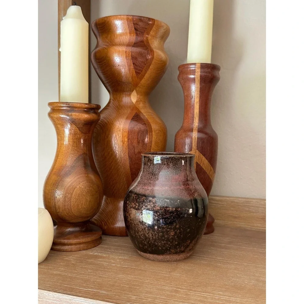 Artist-Signed Studio Pottery Vase 4.5